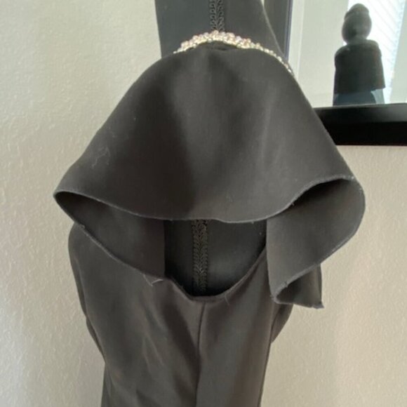 NWT RACHEL ZOE Fifi Beaded Fit & Flare Black Dress 10 - Picture 13 of 16